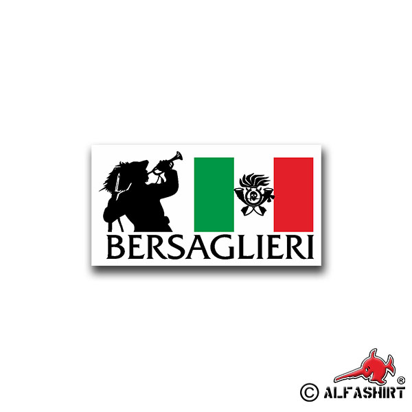 Aufkleber/Sticker Bersaglieri 7 Italien Infanterie Italien Heer 7x13cm A1455