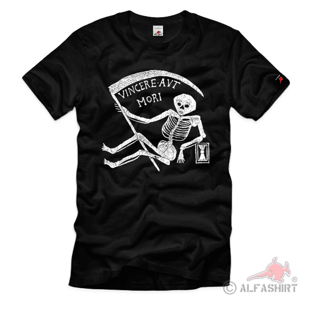 Vincere aut mori Prussia Hussar Motto Logo Skull Belling T-Shirt#40346