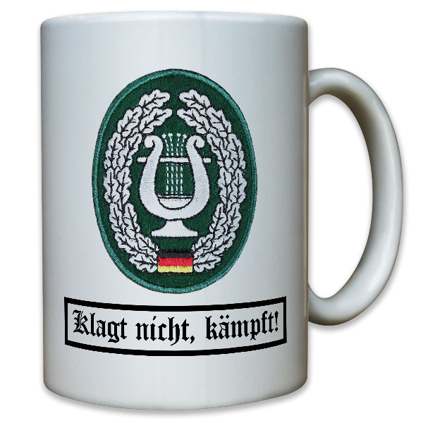 Barettabzeichen Heeresmusikkorps Stoffabzeichen Aufnäher Musiker - Tasse #10955