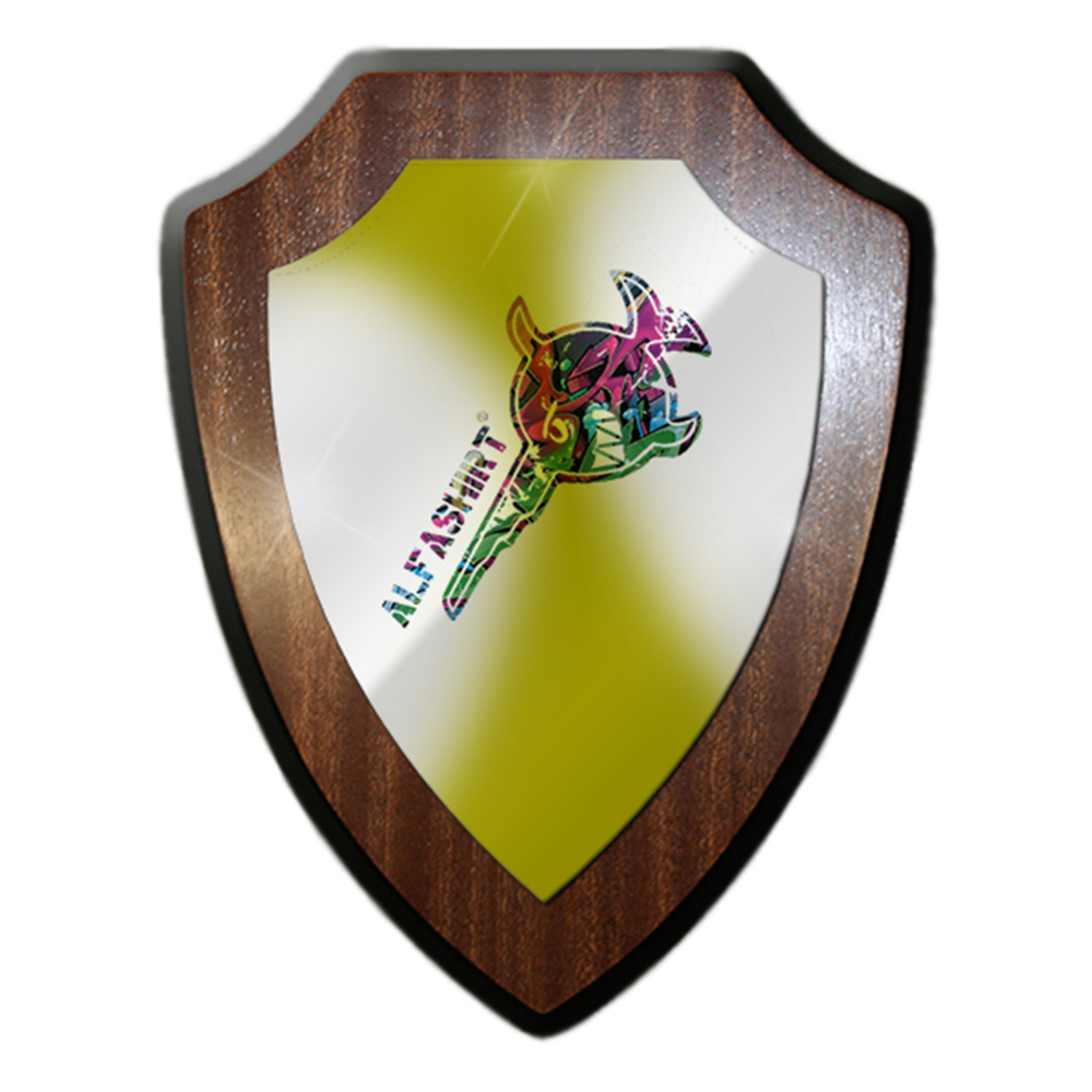 Heraldic shield Alfashirt Logo Fun Funny Cool lettering Sawfish Fish # 26537