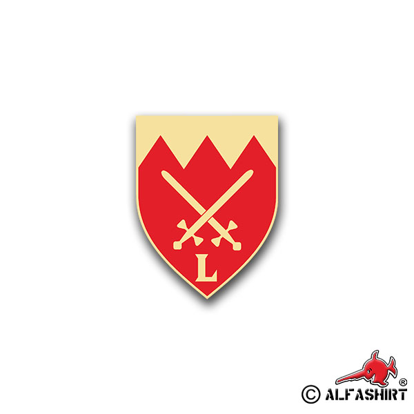 Sticker PzGrenBtl 353 Panzer Grenadier Battalion BW Coat of Arms 7x5cm A1303