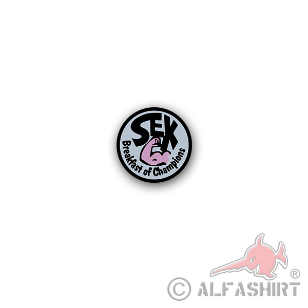 Aufkleber/Sticker SEX Breakfast of Champions James Hunt Rennfahrer 7x7cm A3394