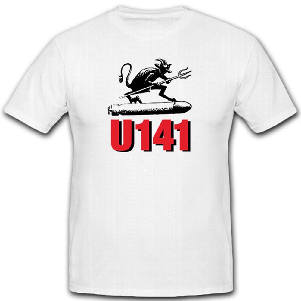 U141 Torpedoteufel Marine UBoot Wappen Teufel Torpedo - T Shirt #12634 