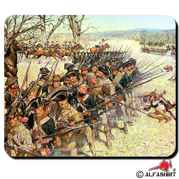 Schlacht von Guilford 5th Maryland Regiment März 1781 Amerika Mauspad #16245