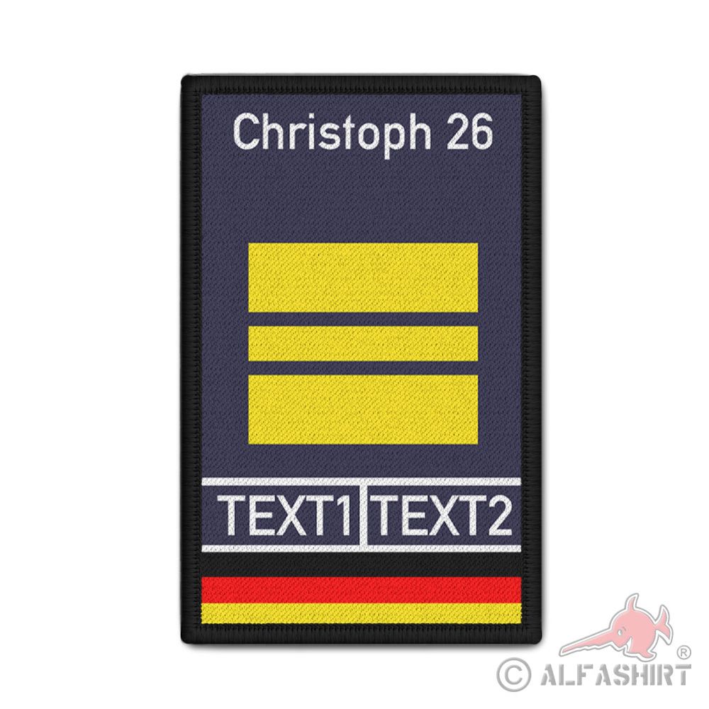 Rank Patch Feuerwehr Hauptlöschmeister Dienstgrad Freiwillige 9,8x6cm#38821