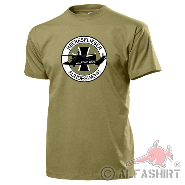 Army Aviator BW EC665 Tiger Army Bückeburg Fritzlar Crest T Shirt # 18110