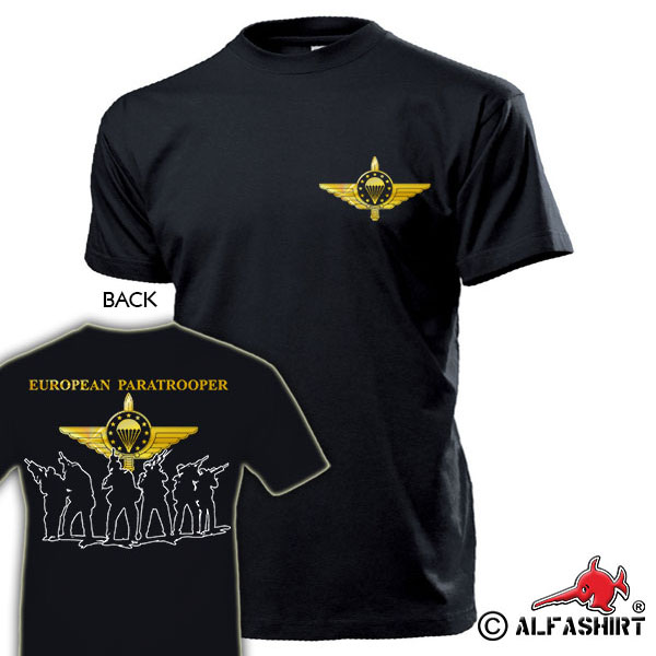 EMFV European Paratrooper Kamread Europäischer Fallschirmsprung - T Shirt #17311