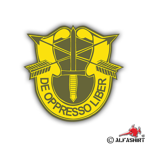 Aufkleber/Sticker Green Berets De Oppresso Liber 7x7cm A707