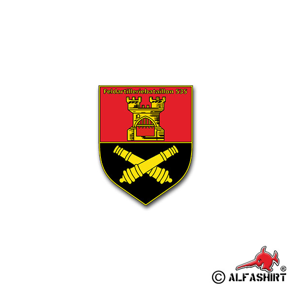 Aufkleber/Sticker Feldartilleriebataillon 535 FArt Generalmajor 5x7cm#A2283