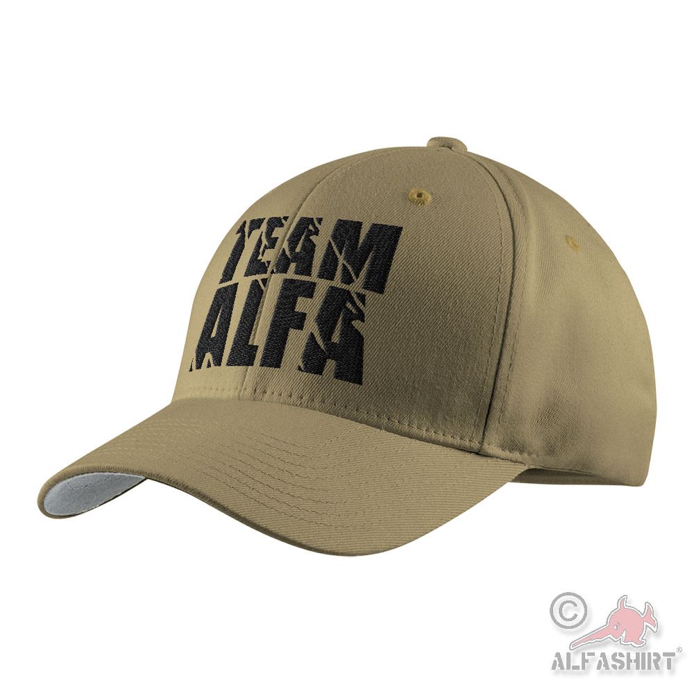 TEAM ALFA Flexfit Cap GESTICKT Bundeswehr Einsatzkräfte Geschenk #46207