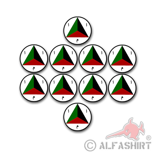 10xAfghan Air Force (AAF) Aufkleber Wappen Luftwaffe passend für VW Golf#A3675