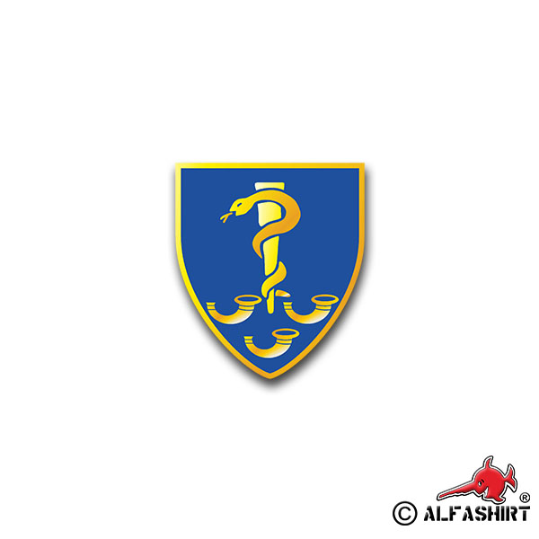Sticker SanBtl 110 medical battalion paramedic service Sani 7x6cm A1448