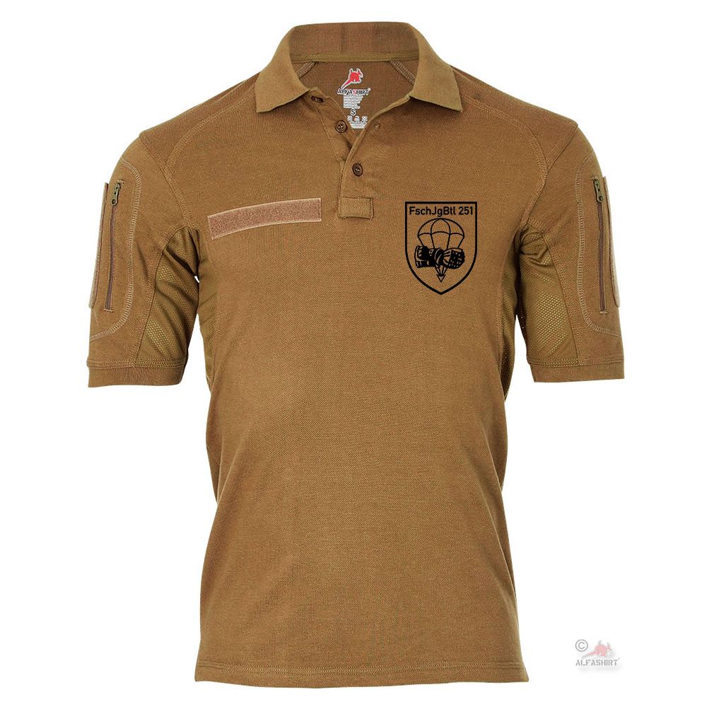 Tactical polo shirt Alfa - FschJgBtl 251 Paratrooper Calw Crest Falli # 19303