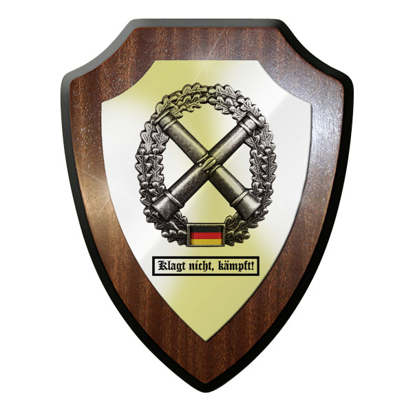 Wappenschild / Wandschild - Artillerie Klagt nicht, kämpft! Kanonen - #11749