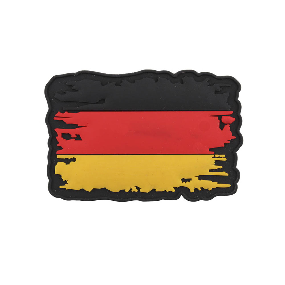 Patch 5x7.5cm 3D flag Germany vintage grunge torn Bundeswehr #42127