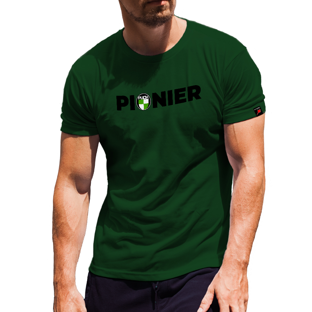 Puch Pioneer Motorcycle Clothing Racing Team Motocross T-Shirt Green # 31181