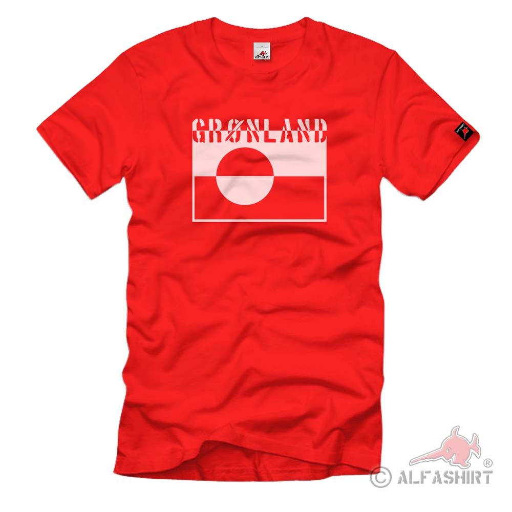 Kalaallit Nunaat Greenland Flag Flag Coat of Arms Badge - T Shirt # 476