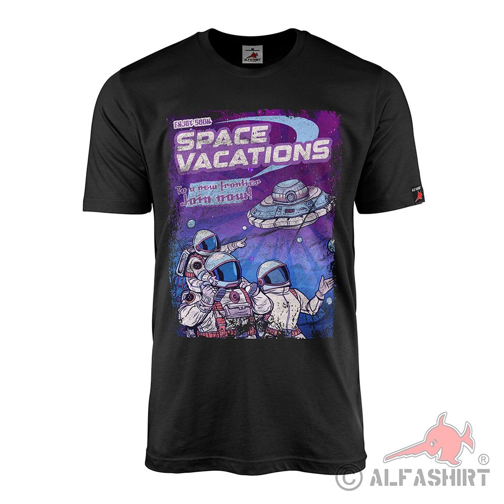 Space Vacations Retro Abenteuer Vintage Gaming Astronaut T-Shirt-#42218