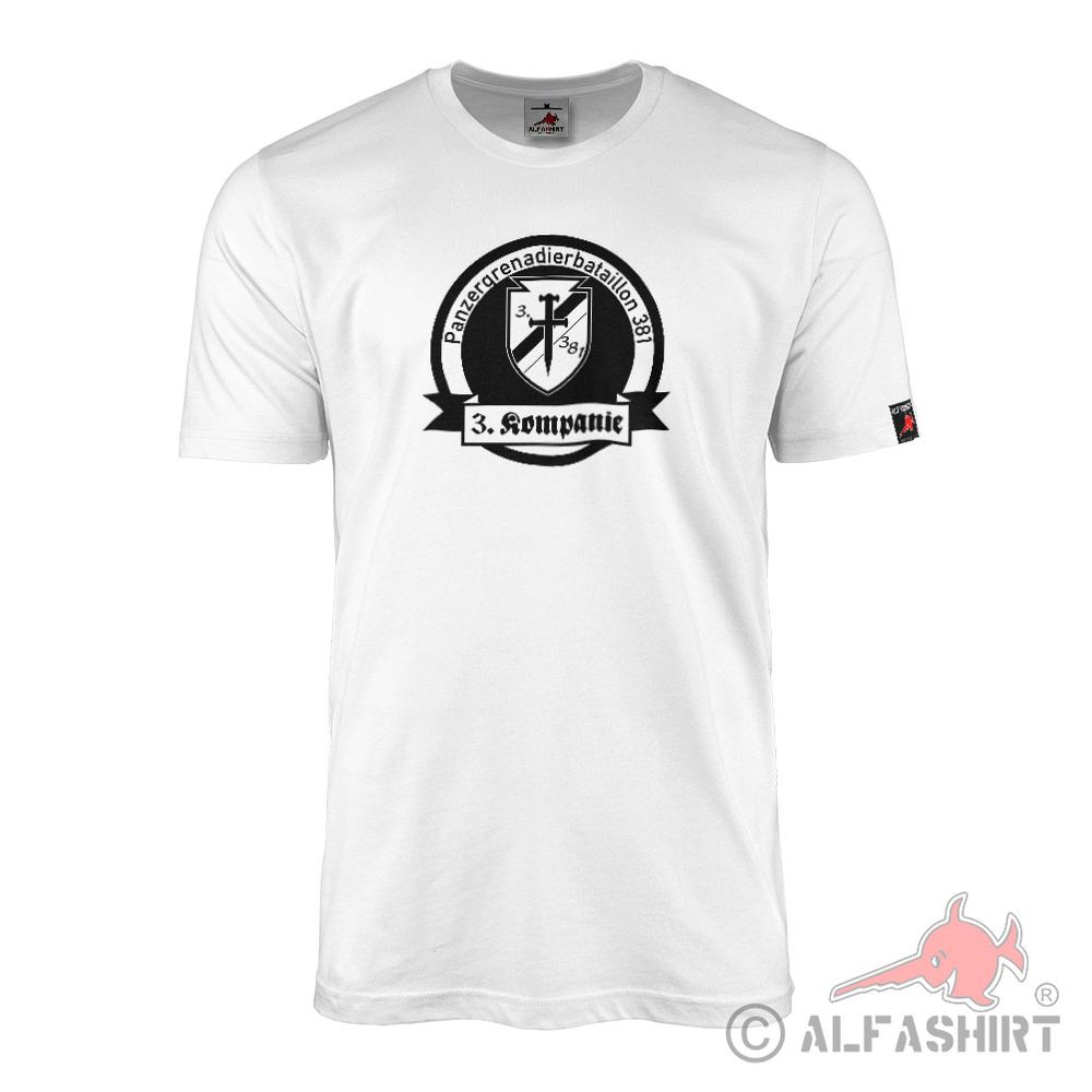 T-Shirt 3 Kompanie PzGrenBtl 381 Panzergrenadierbataillon #42412