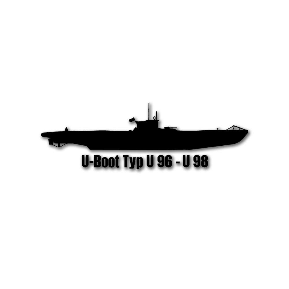 Wandtattoo U-Boot Typ U 96 - U98 U97 Typschiff IV U-Flottille Emden Borkum#A6189