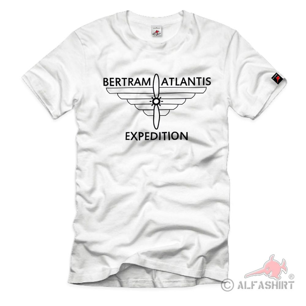 Bertram Atlantis Expedition Hans Pilot Ju W33 Airplane Crest - T Shirt # 15377
