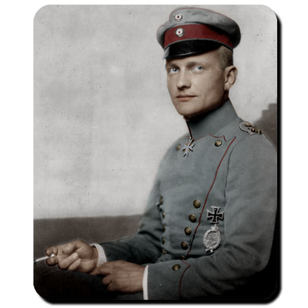 Manfred von Richthofen der rote Baron WK Weltkrieg - Mauspad #8689