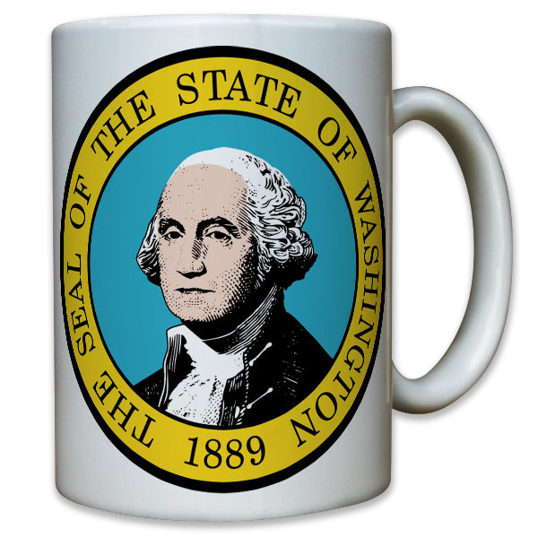 Seal of Washington Amerika USA United States DC 1889 Emblem - Tasse #10490 T