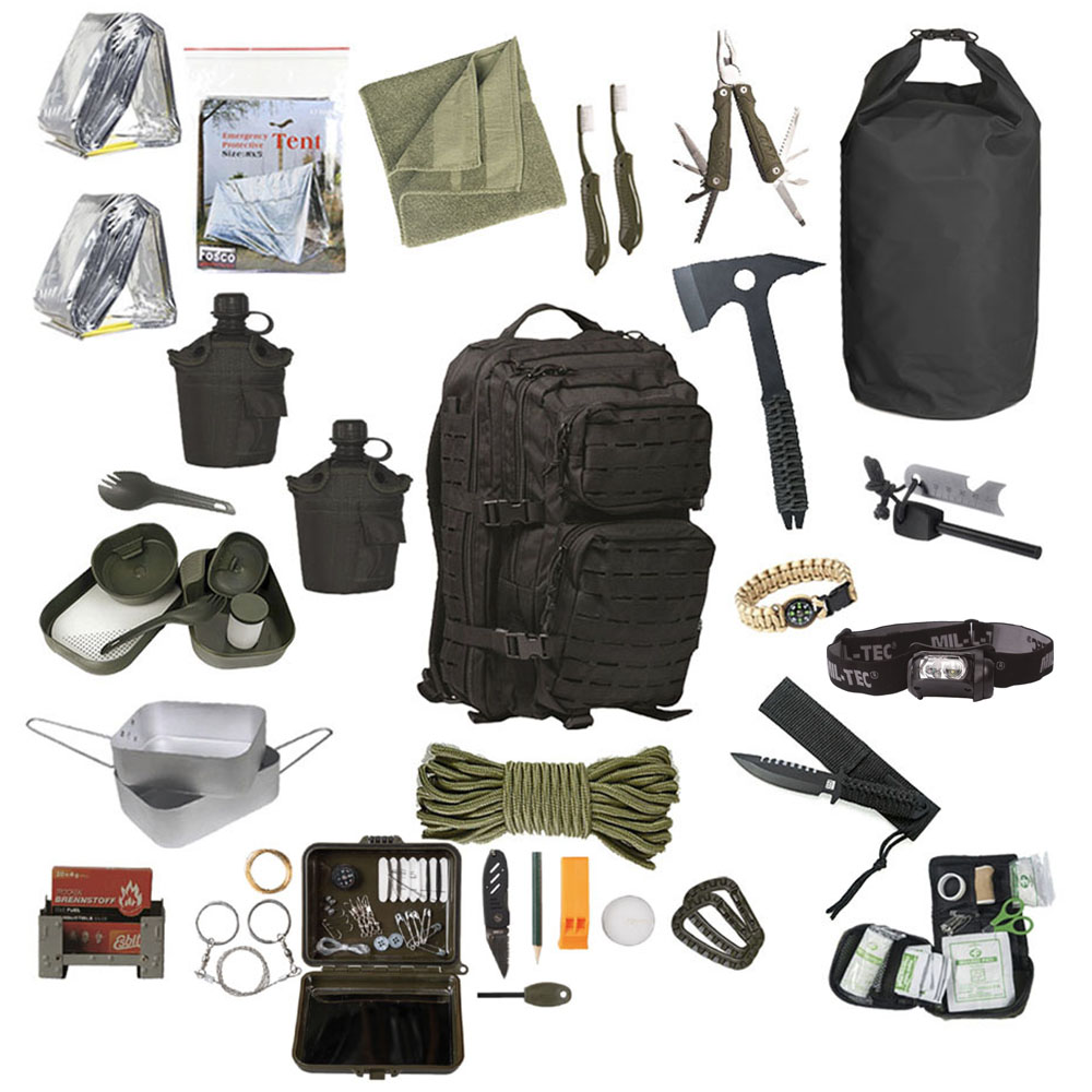 72h Fluchtrucksack Prepper Rucksack Krisenvorsorge Not Überlebensrucksack #17647