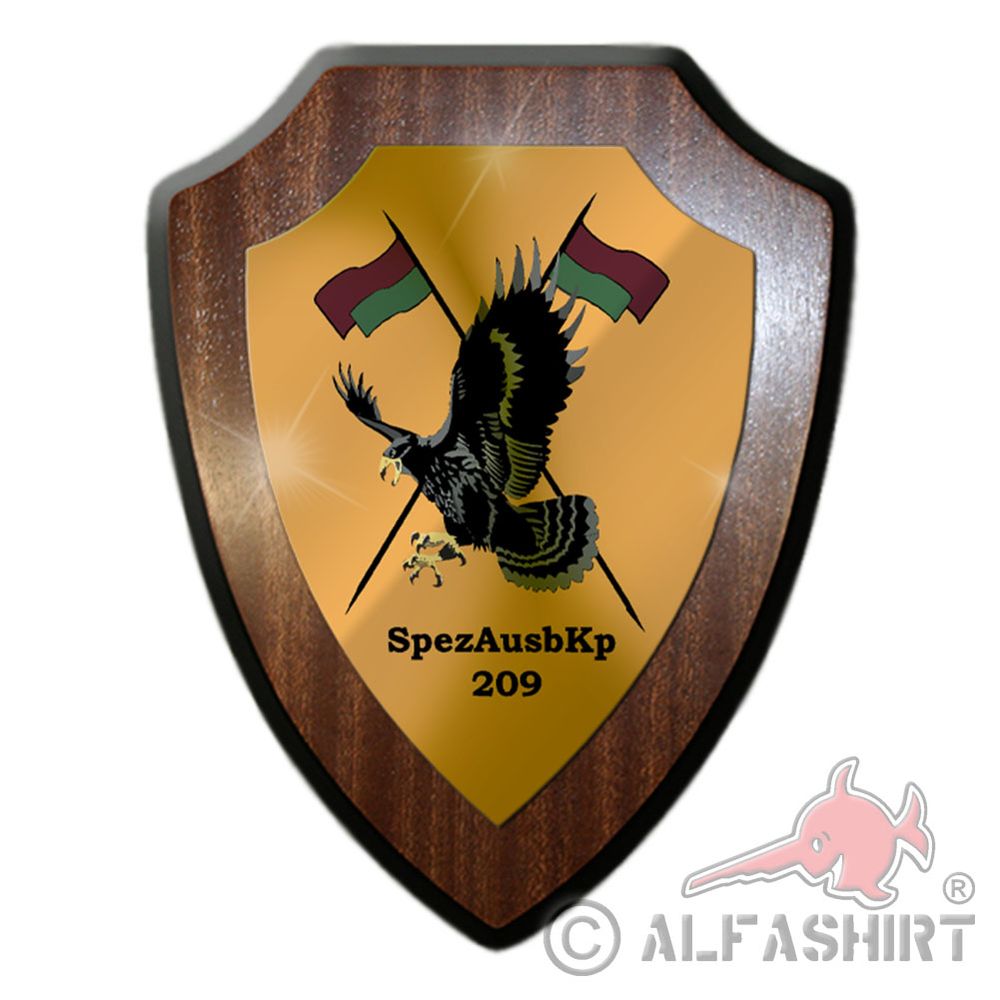 Heraldic shield SpezAusbKp 209 emblem badge souvenir Bundeswehr # 35906