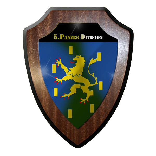 Wappenschild / Wandschild / - 5. Panzer Division Panzerdivision Bw #8881