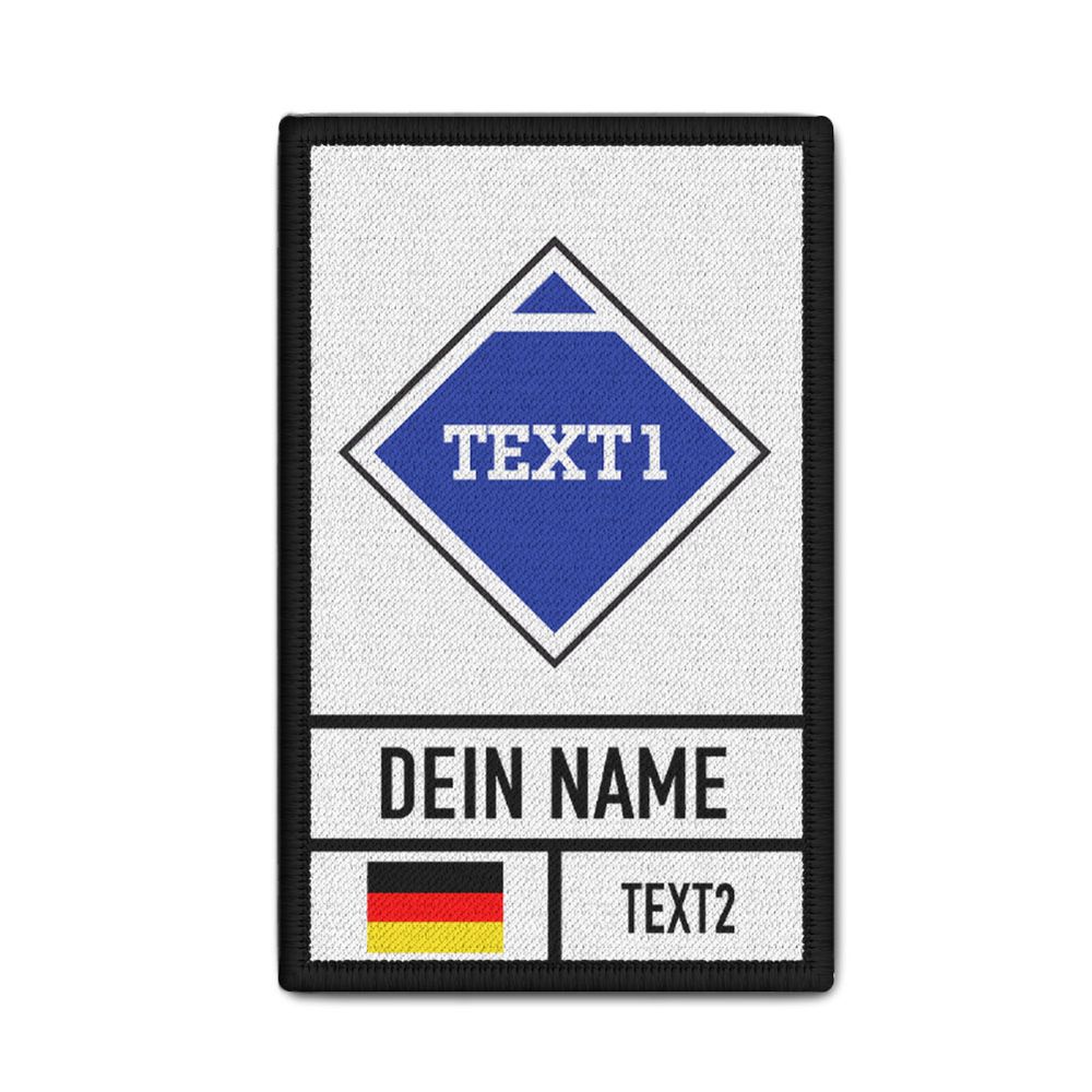 Rank Patch 9,8x6cm personalisierbar taktisches Zeichen #43615