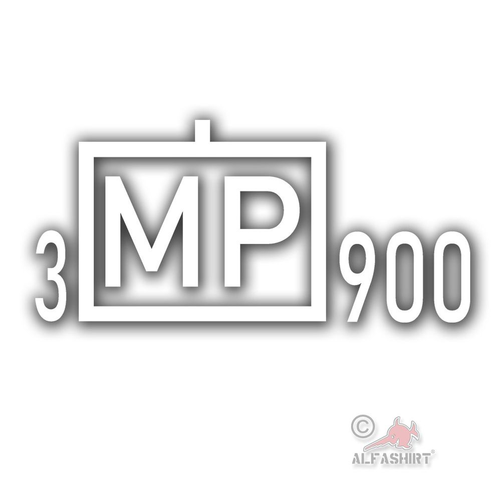 Aufkleber Taktisches Zeichen 3 MP 900 Feldjäger Militär Polizei 30x14cm #A5236