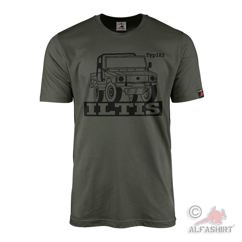 ILTIS 183 Oldtimer 4x4 Bundeswehr Belgien Auto Fan T-Shirt#45819