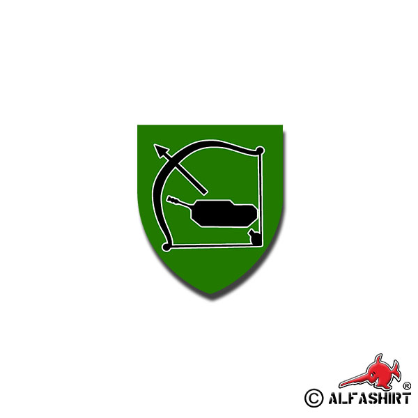 Sticker PzJgBtl 44 Panzer Jäger Battalion Dornstadt 7x6cm A1350