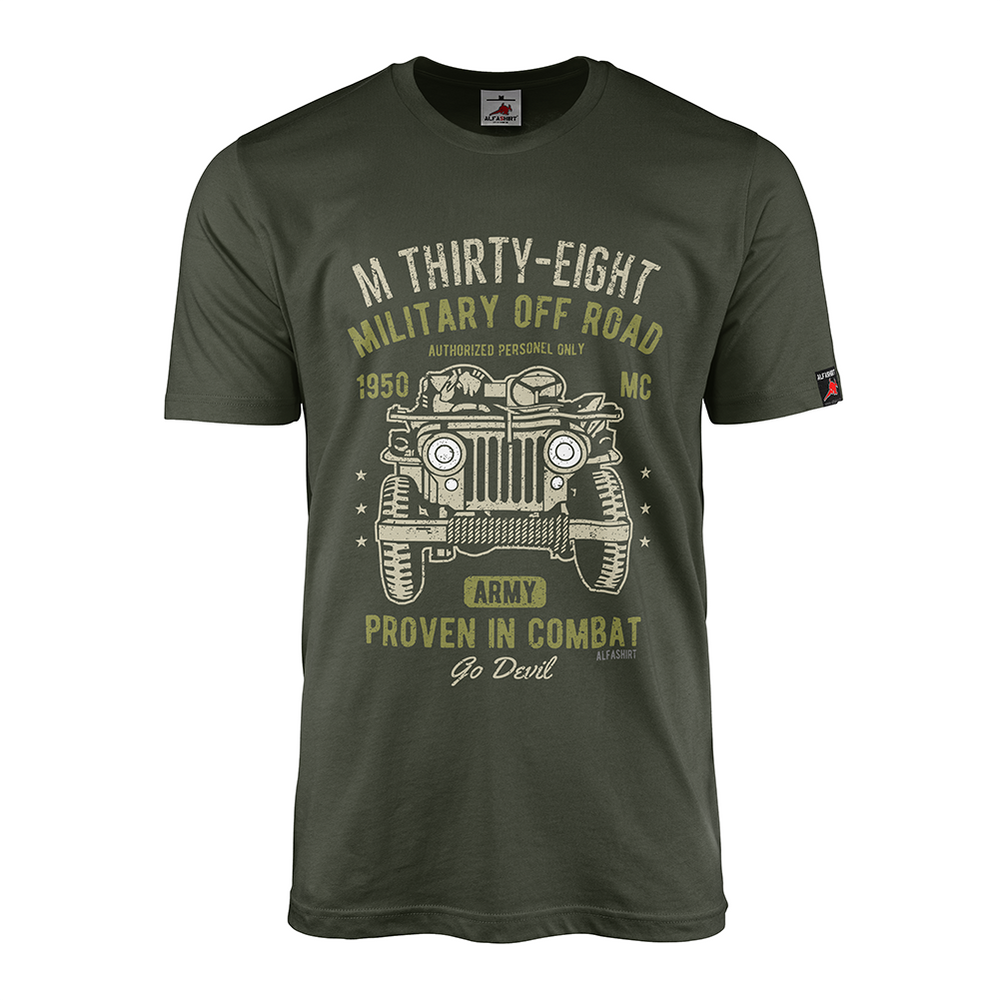 Willys M38 MC Militärfahrzeug Oldtimer 4x4 go devil Motor USA T-Shirt#40706