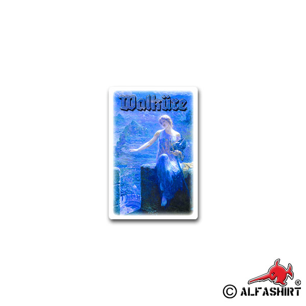 Sticker The Nightwatch of the Valkyrie Mural Odin painter 5x7cm A2647