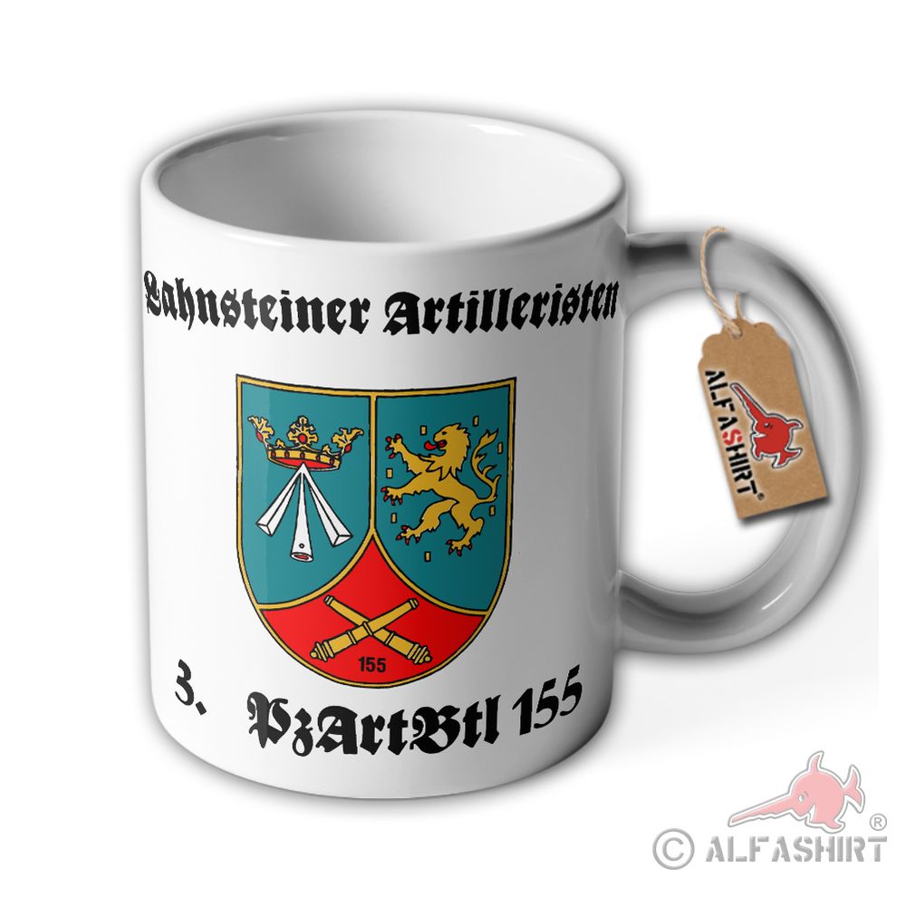 Tasse 3 PzArtBtl 155 Bundeswehr Panzerartilleriebataillon Lahnsteiner #40305