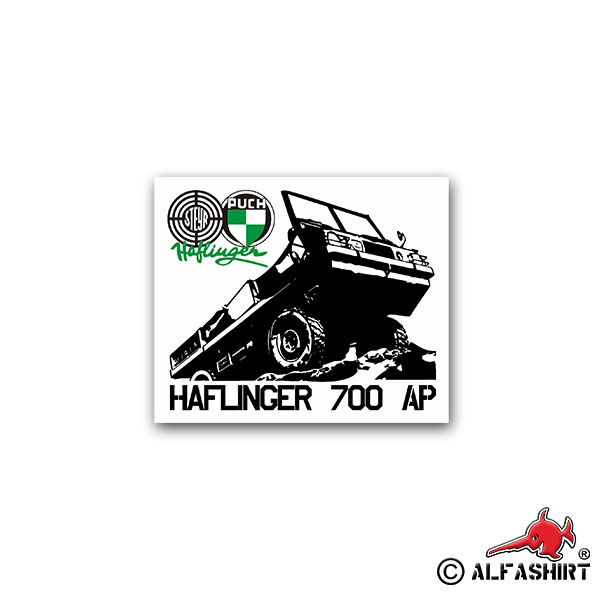 Sticker Haflinger 700 AP off-road vehicle all-wheel drive 8x7cm A2044