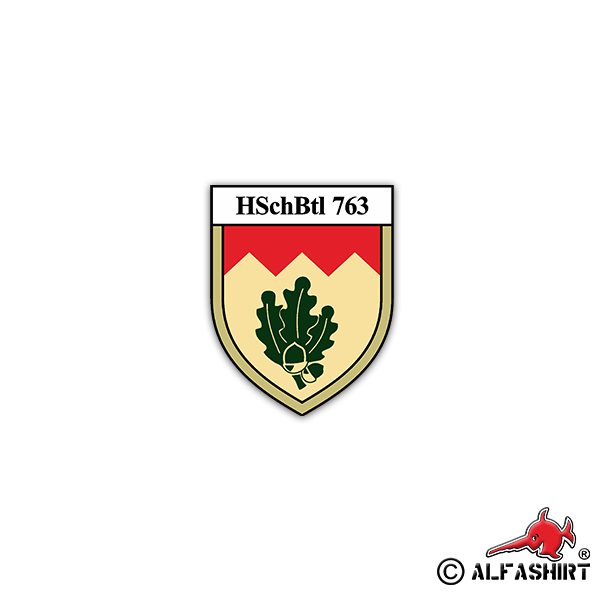 Sticker HschBtl 763 Homeland Security Battalion Marktbergl BW 6x7cm # A2325