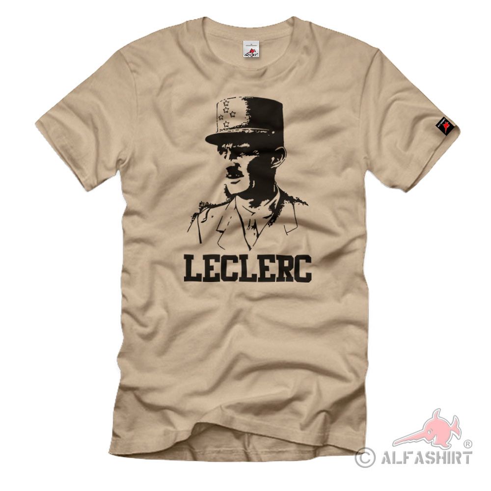 Leclerc France Marschall Jacques-Philippe Frankreich Held WW2 - T Shirt #38083