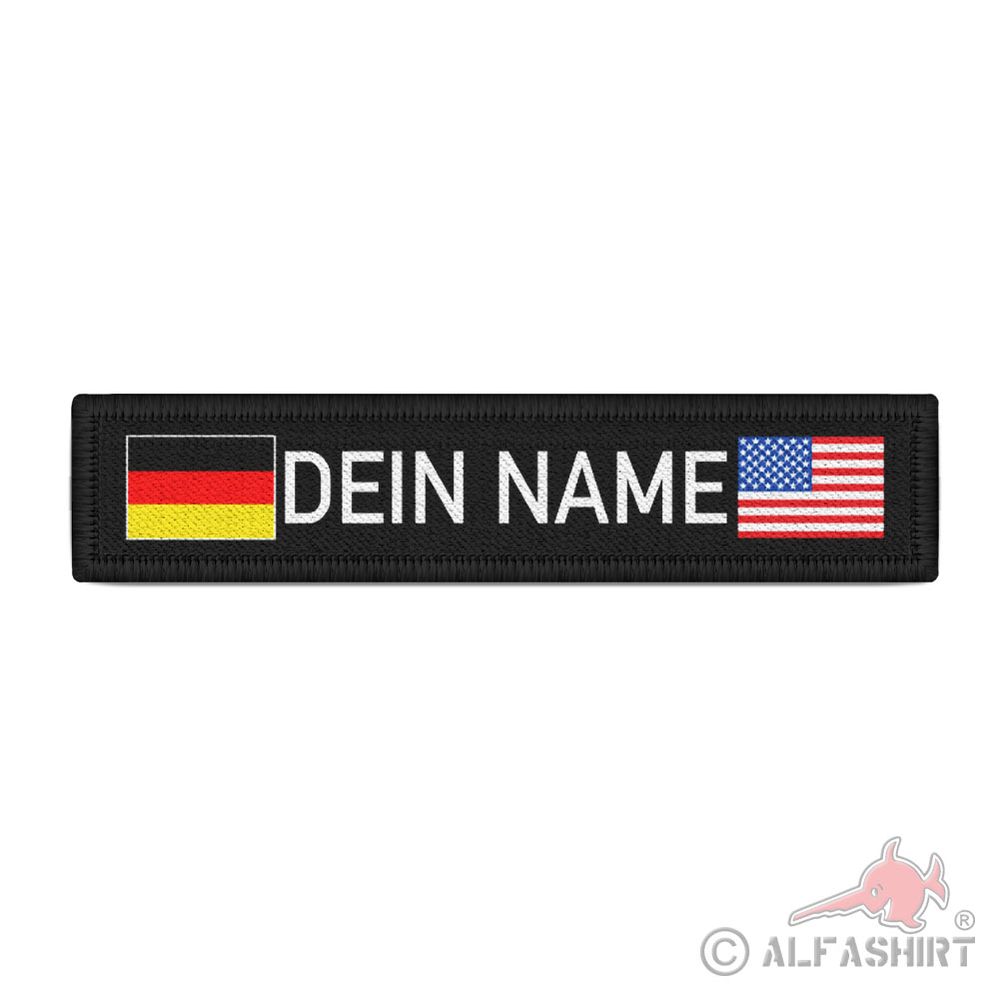 Namensschild Deutschland USA Namenschild Patch mit Namen #38724