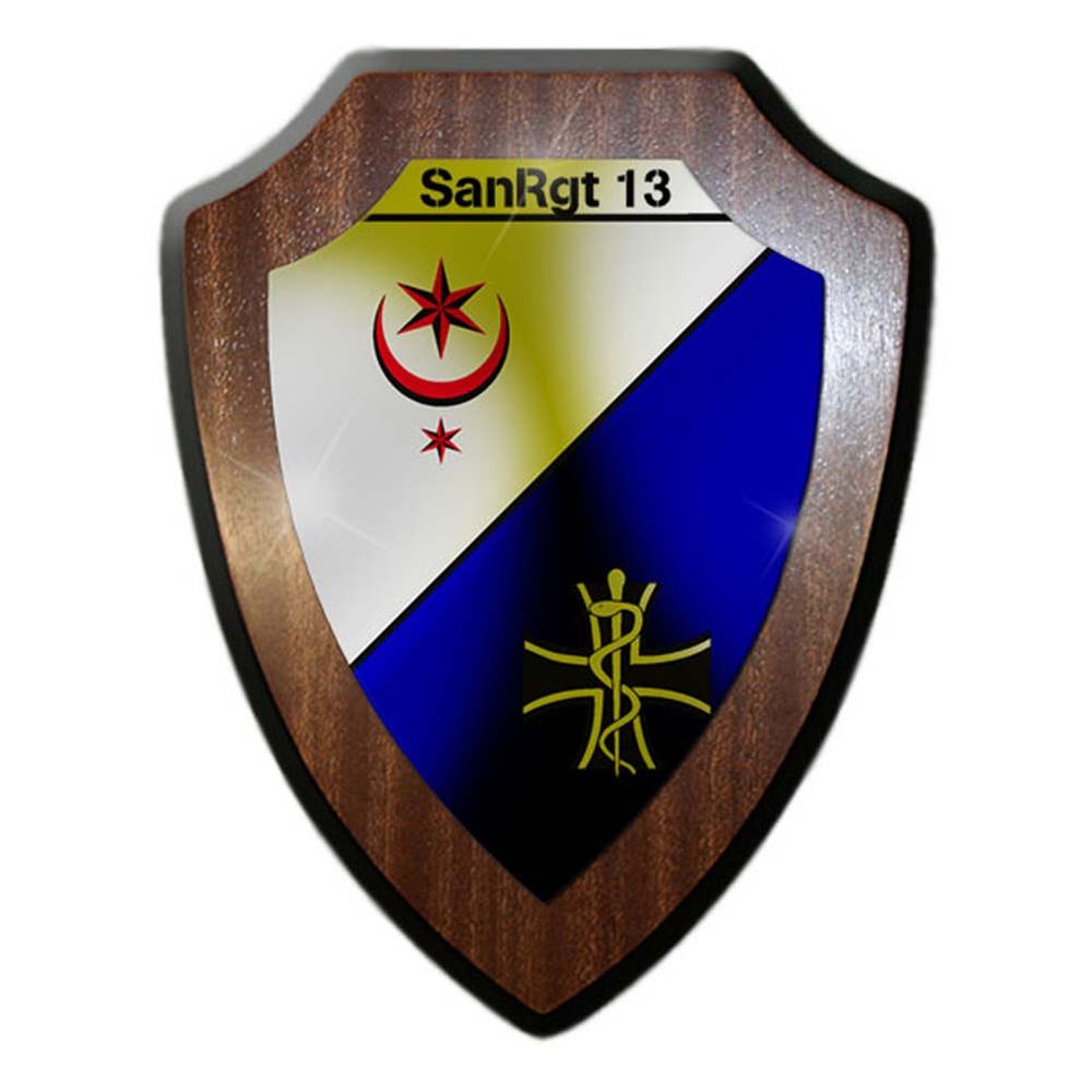 Wappenschild SanRgt 13 Sanitätsregiments Halle Bundeswehr Sani Wappen #22928