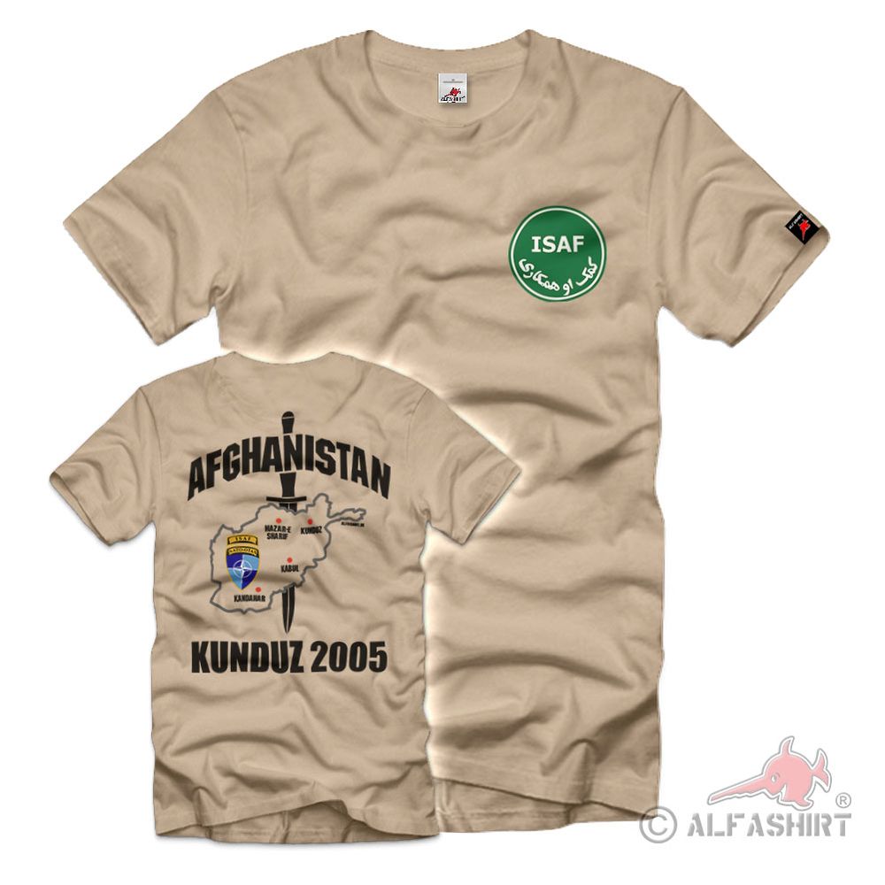 ISAF Kunduz 2005 Afghanistan Mission Veteran Bundeswehr Contingent T-Shirt#39217