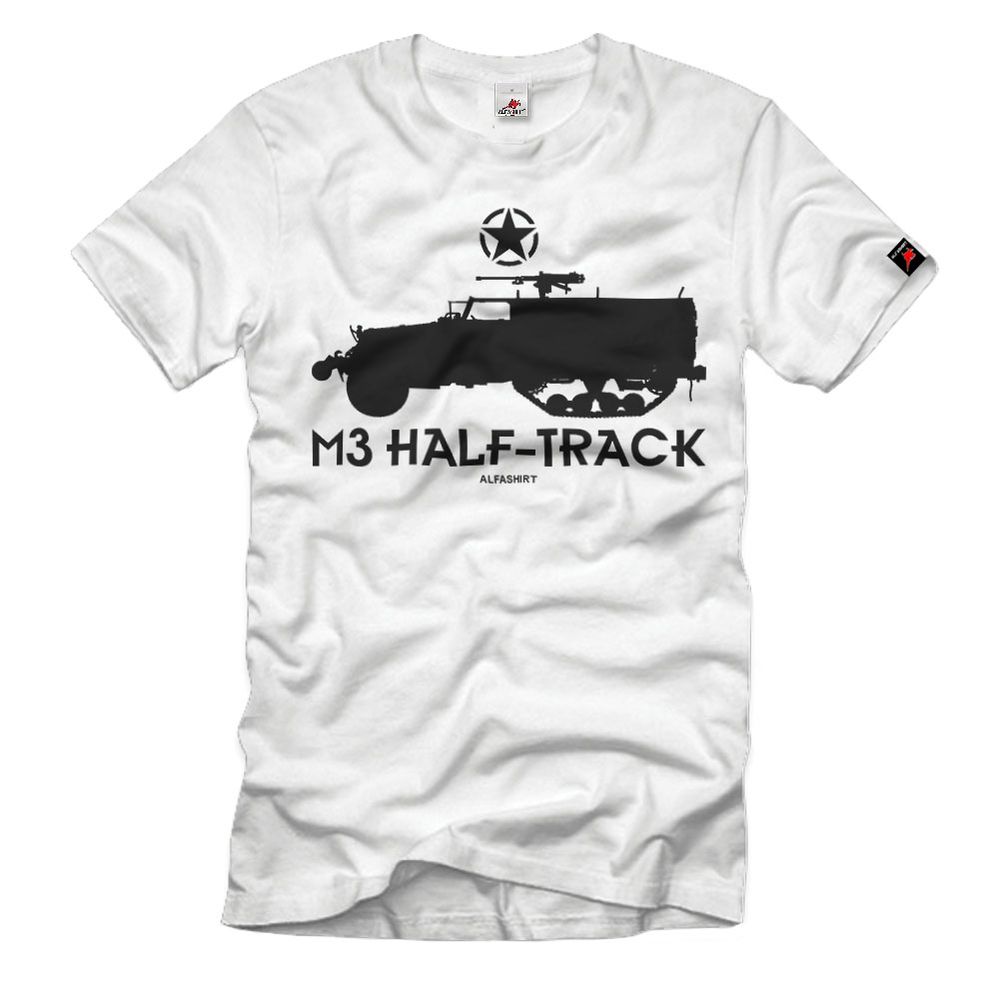 Half-track M3 Halbkette WW2 D-Day Normandy APC Armored T-Shirt#33086