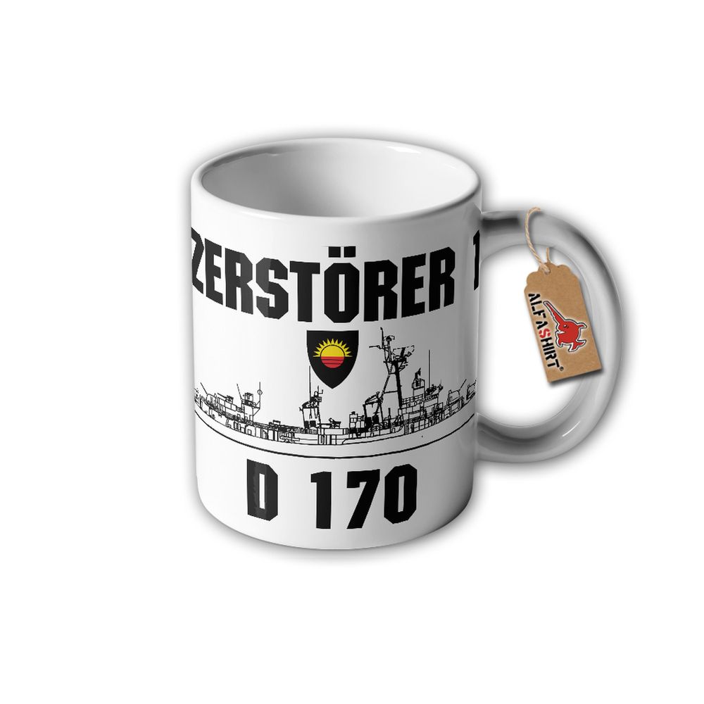 Tasse Zerstörer 1 D170 Bundeswehr Marine Bundesmarine Besatzungs #32421