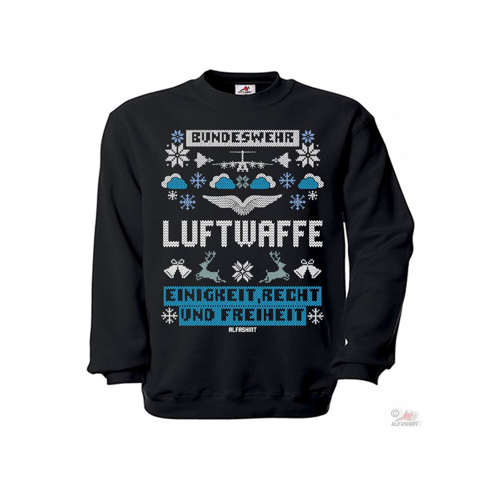 XMas BW Luftwaffen Pullover Bundeswehr A400 Flugzeug Weihnachten Pulli #38487