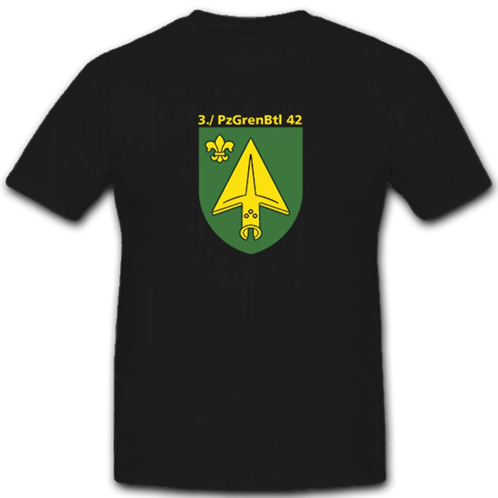 3./PzGrenBtl 42 Panzergenadierbataillon Panzergren Greni Bataillon T Shirt #5132