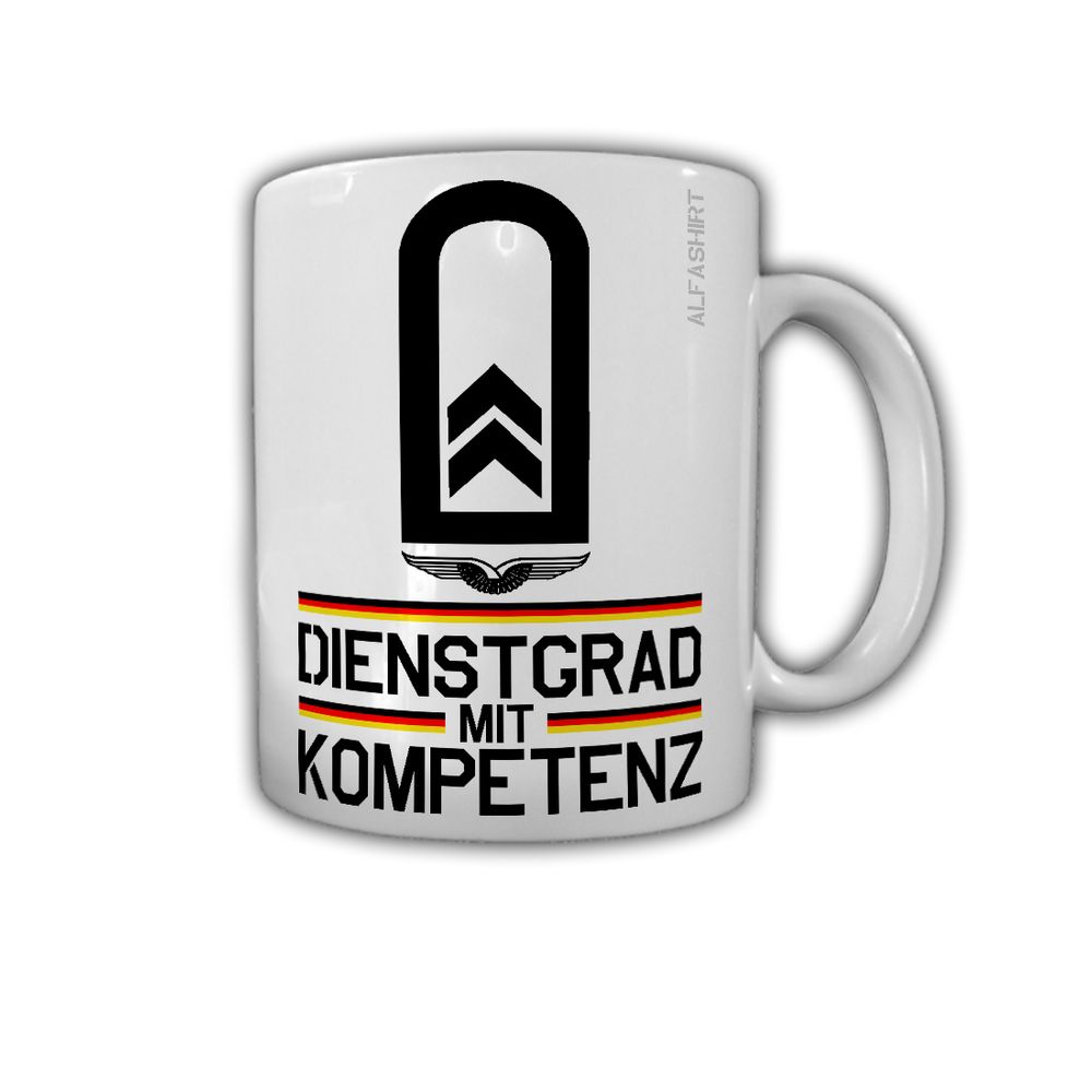 Luftwaffen Oberfeldwebel Militär LwOFw Dienstgrad BW Schulterklappe Tasse #27868