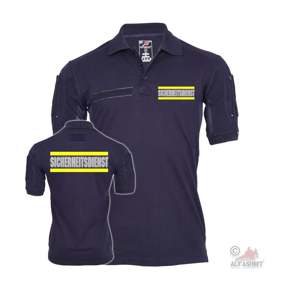 Tactical Poloshirt Sicherheitsdienst Bahn Feuerwehr Einsatz Aufsicht #39904