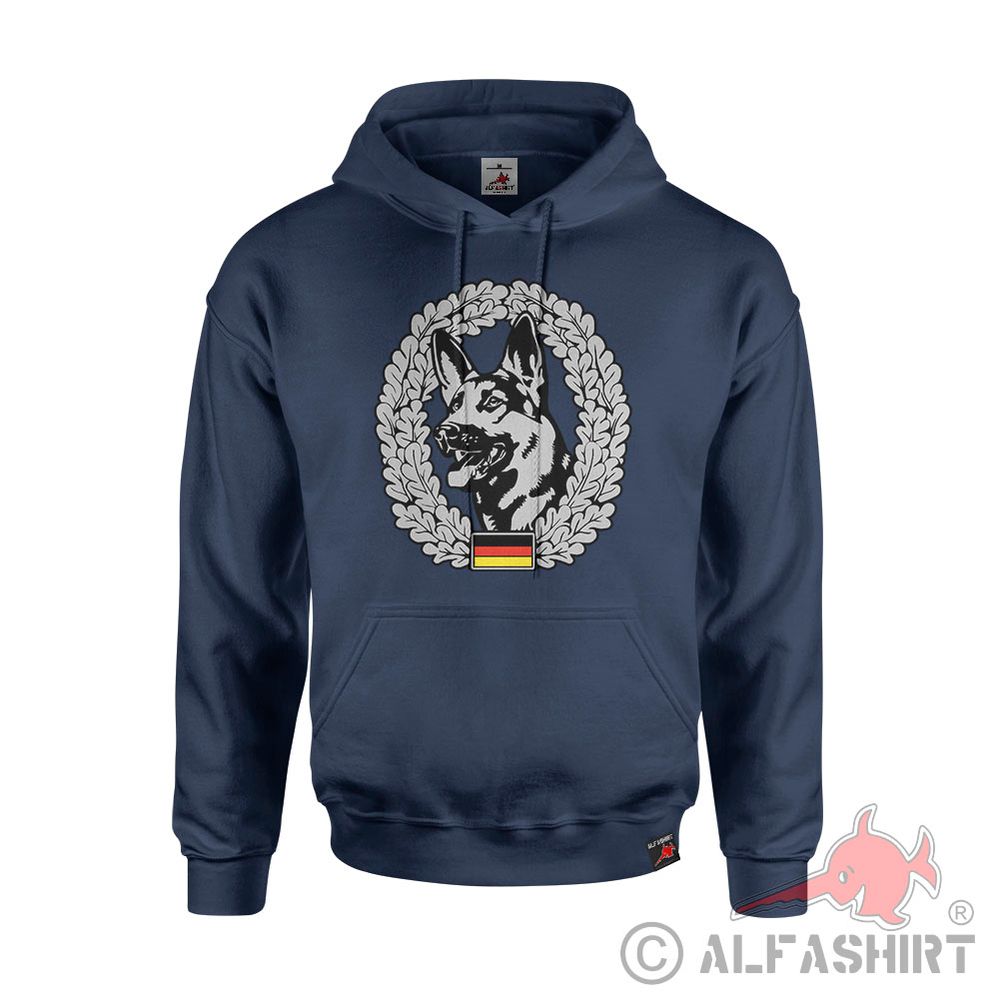 Hoodie German Shepherd Beret Badge Bundeswehr DHF Sweater #43313